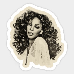 Donna Summer  portrait Retro Vintage Sticker